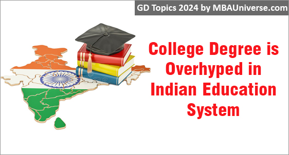 College Degree is Overhyped in Indian Education System