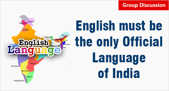 English must be the only Official Language of India