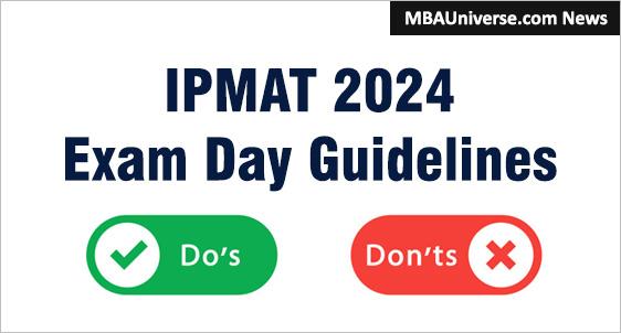 IPMAT 2024 Exam Today: Check Exam Day Guidelines, Dos and Donts, Documents to Carry, Tips