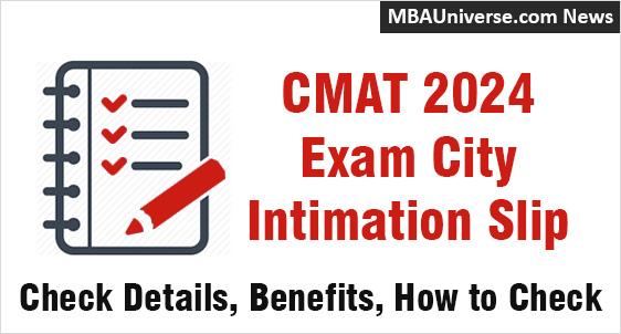 NTA CMAT 2024 Exam City Intimation Slip Release; Check Details & Relevance for Test Takers