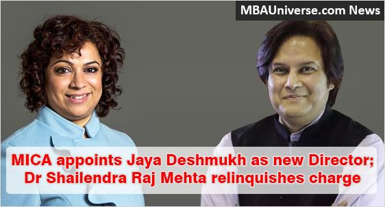 MICA appoints Tech CXO Jaya Deshmukh as new Director; Dr Shailendra Raj Mehta relinquishes charge