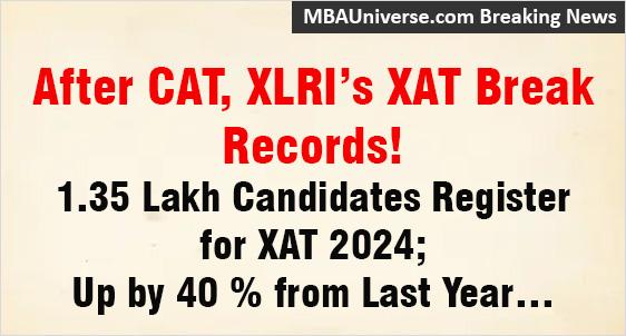 XAT 2024 Registrations Up by 40%, Cross 135,000! XAT Convenor Dr Rahul Shukla informs MBAUniverse.com