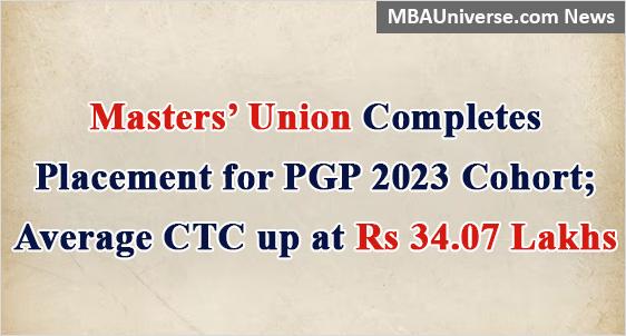 Masters Union Placements 2023: Average Salary up to Rs 34.07 lakhs; McKinsey, Bain, BCG amongst top recruiters