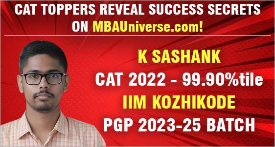 How Sashank Kartik, Software Developer at JIO from Coimbatore overcame his weakness to crack CAT 2022 with 99.90%ile, and got into IIM Kozhikode