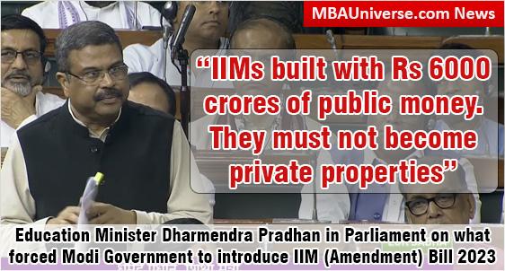 IIMs built with Public money, must not become private properties, Education Minister Dharmendra Pradhan on what forced Modi Government to introduce IIM (Amendment) Bill 2023