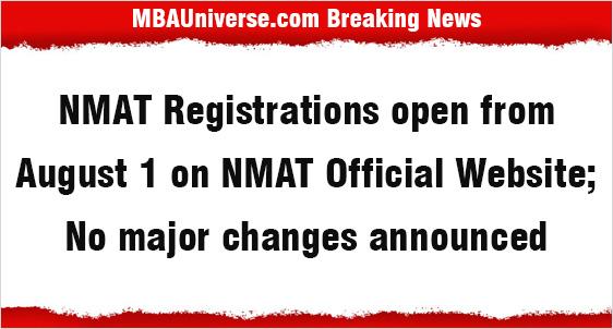 NMAT 2023 Registrations open from August 1 on NMAT Official Website; No change in Exam Pattern