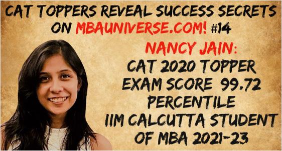 How A Graphic Designer, Painter with B.Tech, Nancy Jain Cracked CAT 2020 with 99.72 %ile and got into IIM Calcutta for MBA 2021-23