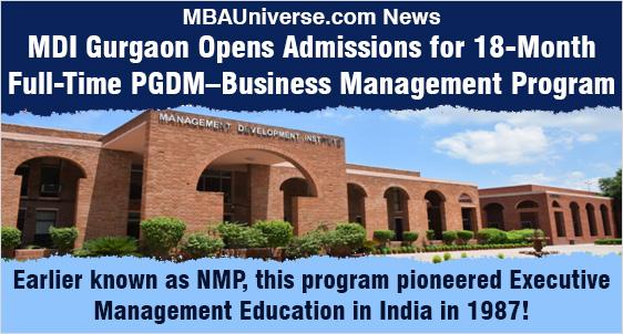 MDI Gurgaon Executive MBA: Check Key Highlights for PGDM Business Management (18-Month Full Time Residential Program) & PGDM Business Administration (24 Month Non-Residential Program)