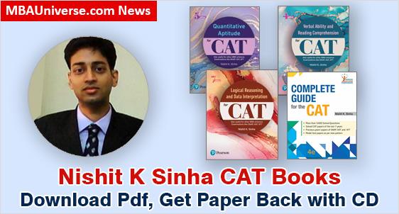 Nishit K Sinha CAT Books: Download Best CAT Preparation Books Pdf; Get Paper Back with CD of Practice Tests