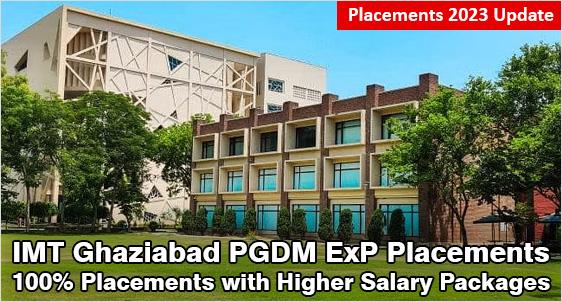 IMT Ghaziabad PGDM ExP Placements 2023: Records 100% Placement with Average Salary at Rs.23.07 LPA; Highest Salary at Rs.39.50 LPA; HSBC, Deloitte, Accenture, Infosys hire big