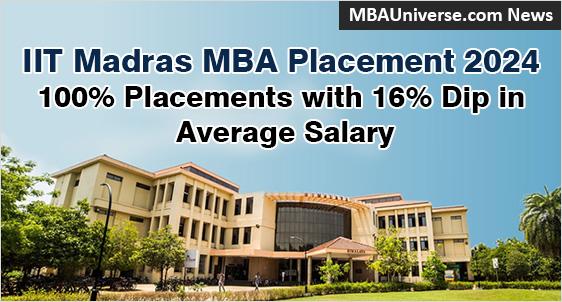 IIT Madras MBA Placement 2024: Average salary Dips by 16% at Rs.16.93 LPA; Accenture, Dell, McKinsey, Morgan Stanley among top Recruiters