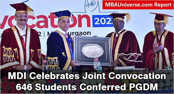 MDI Convocation 2022: MBAs should intertwine Humility with Ambition