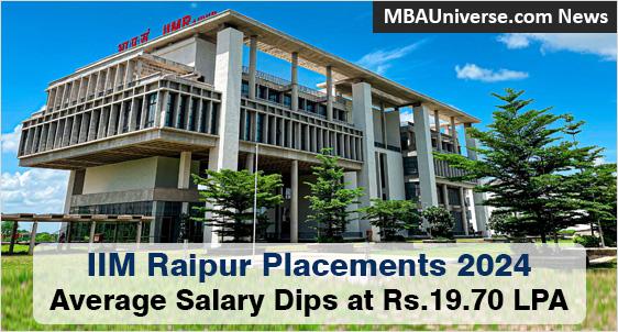 IIM Raipur Placement 2024: Completes 100% Placement; Average Salary Dips by 6% at Rs.19.70 LPA; Accenture, Cognizant, L&T, E&Y, hire big