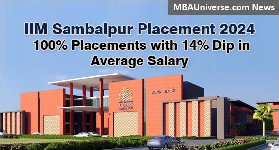 IIM Sambalpur Placement 2024: 100% Placements: Average Salary Dips by 14% at Rs.14.21 LPA; Accenture, Vedanta, Adani, EY, Cognizant, Deloitte, among top Recruiters