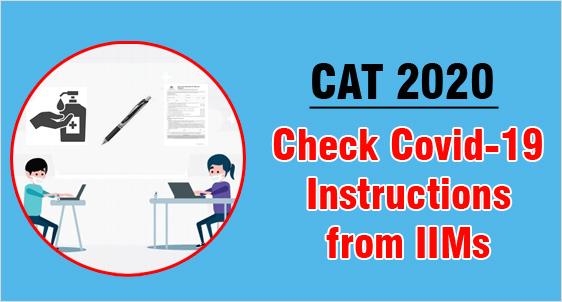 CAT 2020: Check Covid-19 Instructions from IIMs