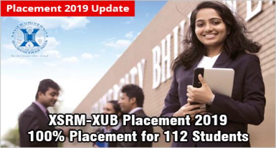 XSRM-XUB Final Placement 2019: Average Salary Up; Records 100% Placement for 112 Students in MBA (Rural Management)