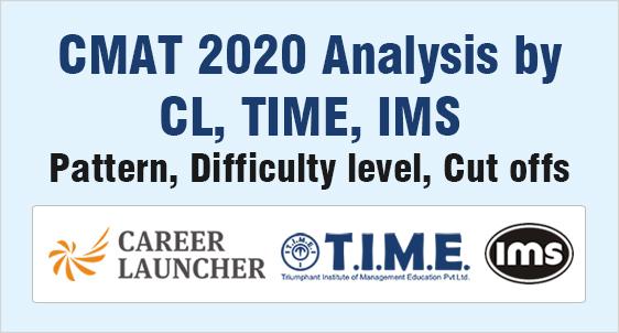 CMAT 2020 Analysis by CL, TIME, IMS, Bullseye: Overall & Sectional Analysis with Difficulty Level, Expected Cut Offs