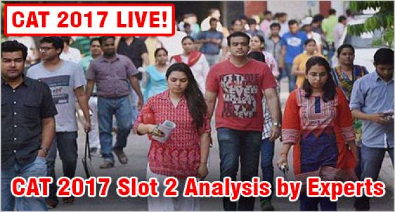 CAT 2017 Slot 2 Analysis: Easier than Slot-1; DILR difficulty level drops, Non-MCQs number same as Slot-1