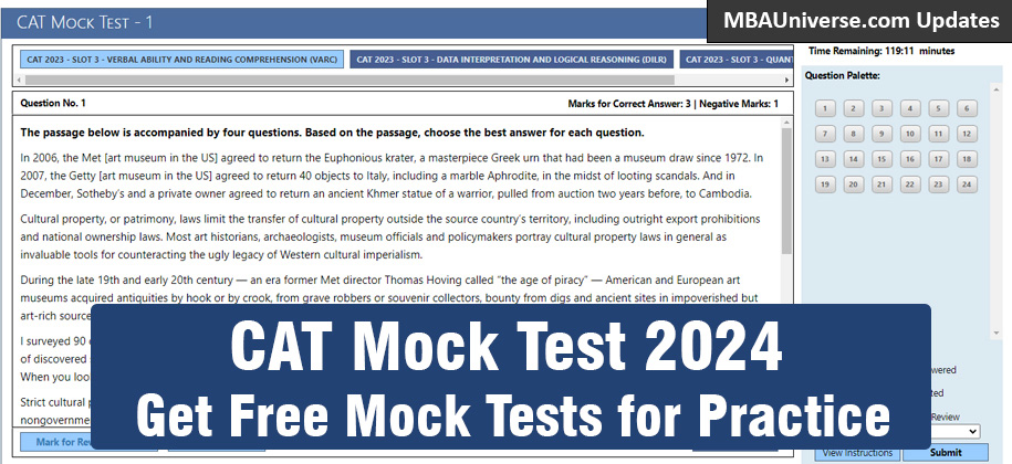 CAT Mock Test 2024: Take Free Mocks, based on last 10 Years’ Actual CAT Paper