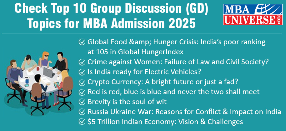 GD Topics for MBA Admission: Read 200+ Latest Topics with Answers