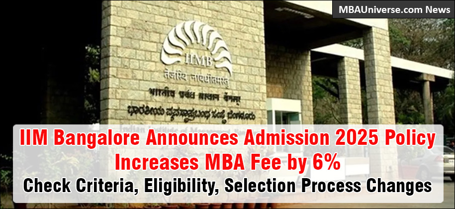 IIM Bangalore Admission 2025: Revamps Selection Criteria, No Weight for Academic Diversity