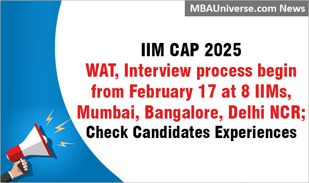 IIM CAP 2025: WAT, Interview process begin from February 17 at 8 IIMs...