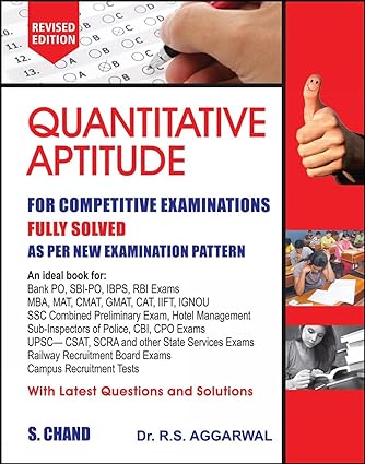 Quantitative Aptitude by R.S. Aggarwal