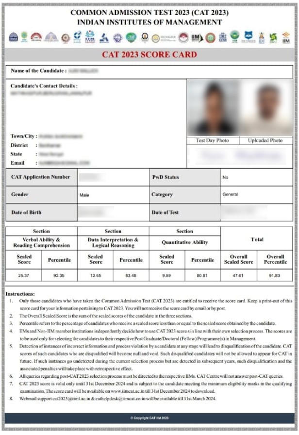 CAT 2024 Result Release Expected Date, How to Check Score Card